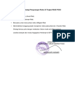 Bukti Strategi Pengurangan Risiko Di Tingkat Rsud Poso