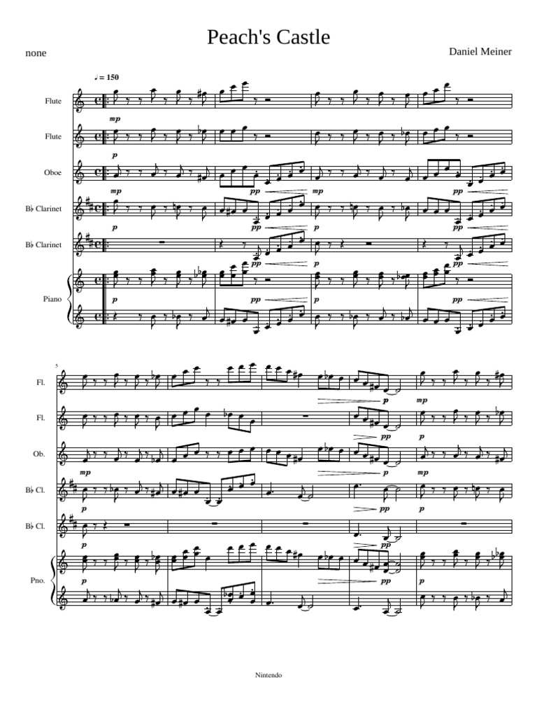 Peach's Castle None Daniel Meiner PDF Classical Music Leisure