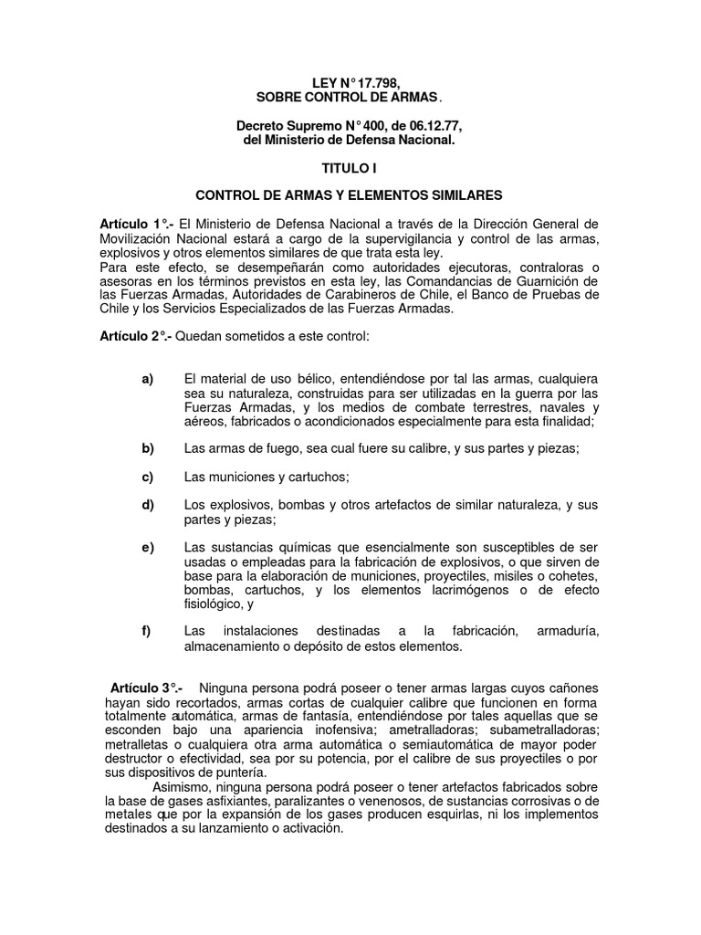 Ley 17798 PDF Oficial general Castigos
