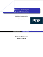 Srinivasa Ramanujan Life and Mathematics: Christian Krattenthaler