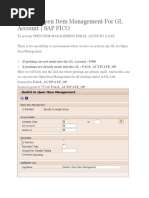 Activate Open Item Management For GL Account - SAP FICO
