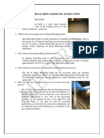 (RRL - 1) Spent Bleaching Earth Extraction FAQS