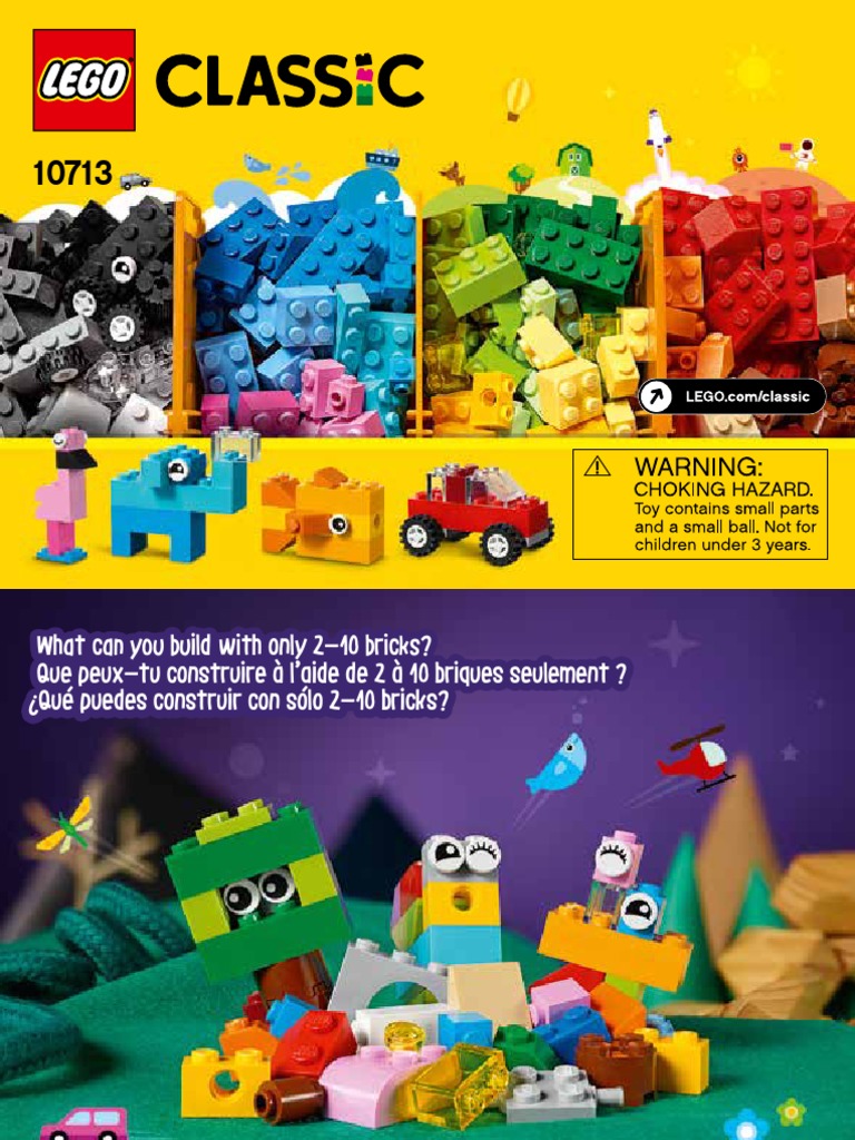 farve Højttaler medier LEGO Classic 10713 Creative Suitcase Building Instructions | PDF