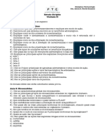 2017-1 Estudo Dirigido Farmacologia - Unidade II-Aulas 7 A 13