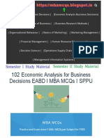 Economic Analysis For Business Decisions MCQs - Economics MCQs