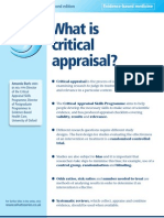 What Is Critical Appraisal