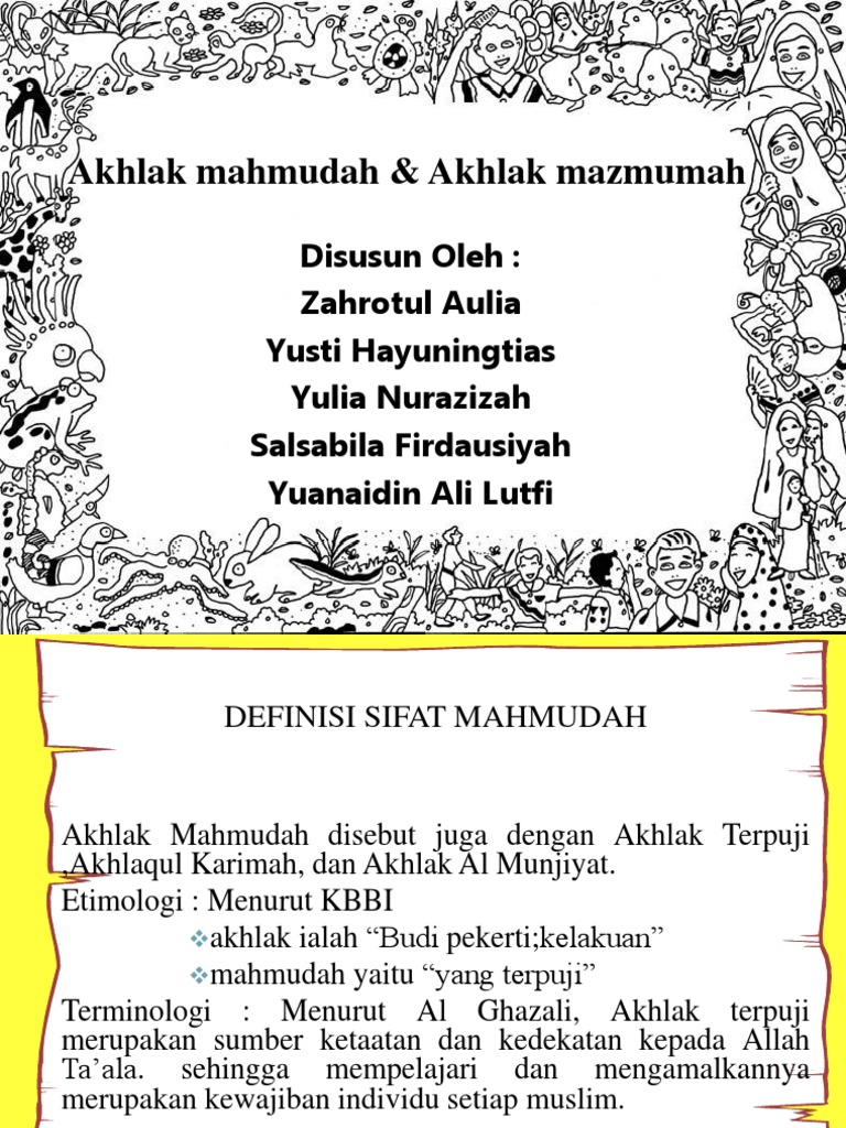 Akhlak Mahmudah & Akhlak Mazmumah | PDF