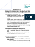 Politica Descuentos 2018 PDF