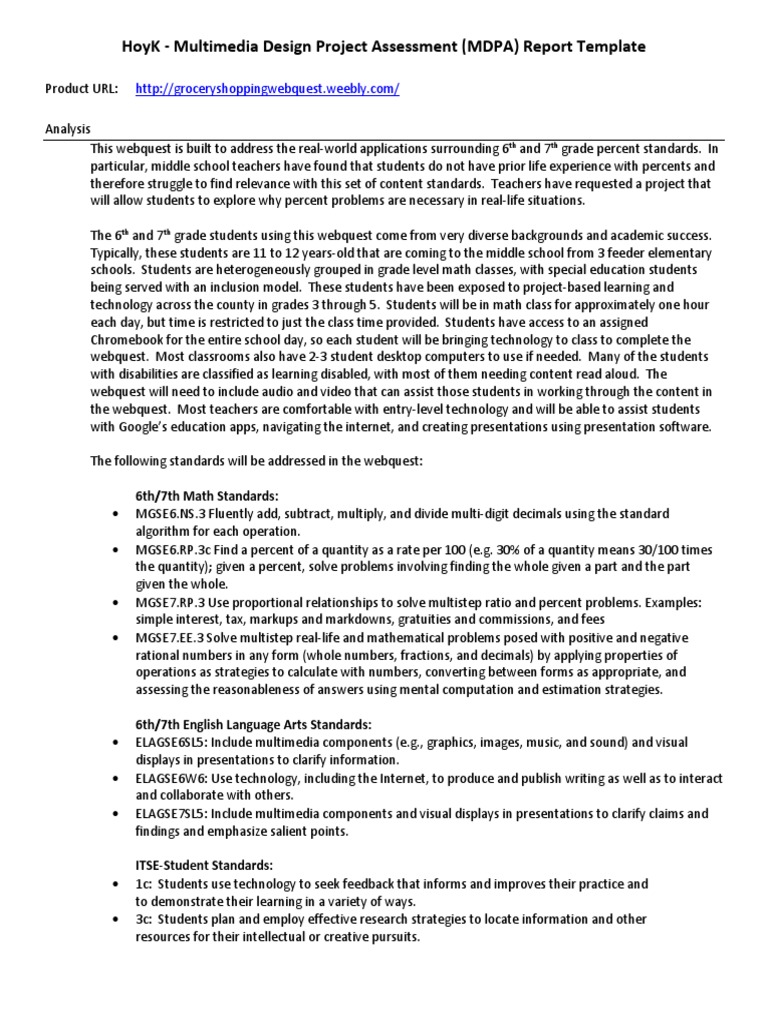 Hoyk - MDP Projectreporttemplate | PDF | Communication | Computing And ...