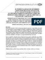 Perfil de Personalidad de Hombres Condenados Por Delitos Violentos