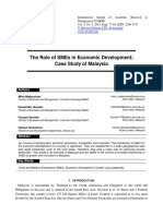 The Role of SMEs in Economic Development Case Study of Malaysia1