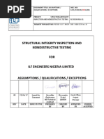 Structural Integrity Inspection and Nondestructive Testing FOR Ilf Engineers Nigeria Limited