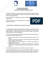 e. Lineamientos Para La Presentación de Trabajos de Grado 2014-2