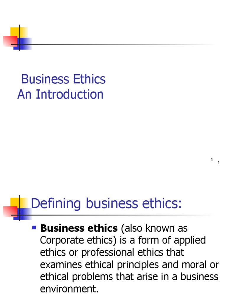 Business Ethics: Principles and Issues | PDF | Business Ethics | Morality