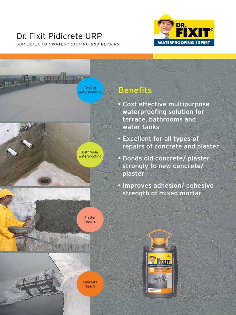 Dr Fixit Pidiproof Urp Masonry Concrete