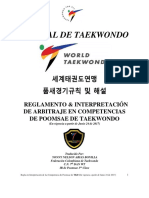 Reglamento & Interpretación de Arbitraje en Competencias de Poomsae de Taekwondo