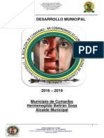 Plan Departamental Municipio de Cumaribo 2016-2019