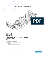 Operation & Maintenance of Screed Dynapac V5100TV-(E) / V6000TV-(E
