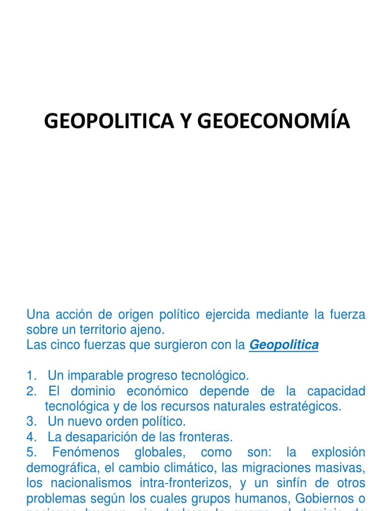 Geopolítica y Geoeconomía en el Siglo XXI | PDF | Geopolítica | Sociedad