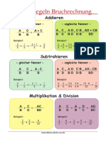 Lernposter Bruchrechnung