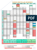 Calendário Escolar Ano Letivo 2018-2019