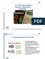 Formula Empirica y Molecular PDF