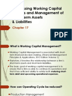 Addressing Working Capital Policies and Management of Short