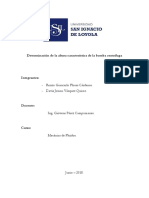 Determinación de La Altura Característica de La Bomba Centrífuga