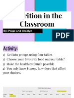 Nutrition in The Classroom