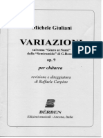 Giuliani Michele - Variazioni Op. 9 - Ed. Berben