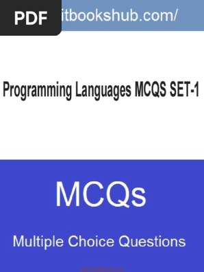Programming Languages Mcqs Set Puter Program Programming