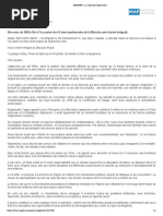 Discours m6 Mv