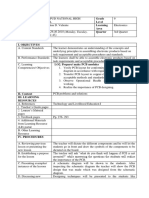 School Grade Level Teacher Learning Area Time & Dates Quarter