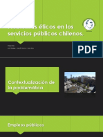 Problemas Éticos en Los Servicios Públicos Chilenos