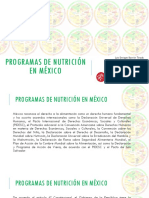 Programas de Nutricion en Mexico