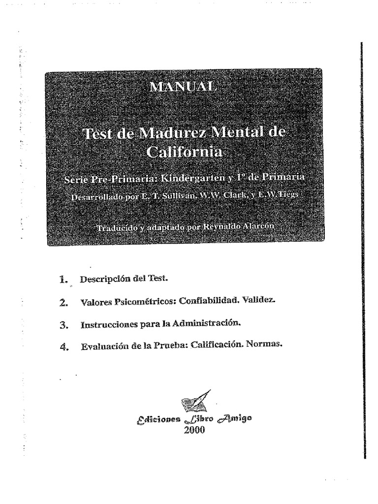 California Pre Primario | PDF