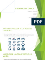 Instituto Tecnologiico de Oaxaca Sistemas de Transporte