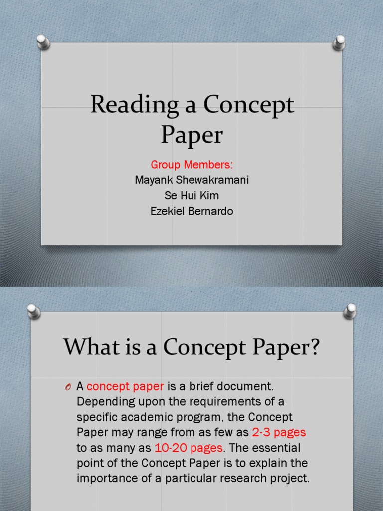 Reading A Concept Paper | PDF