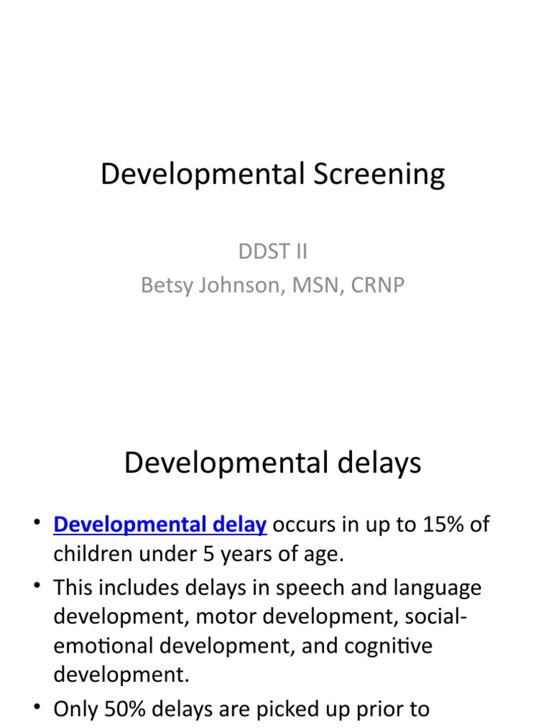 Developmental Screening 1 | PDF | Behavioural Sciences | Psychology