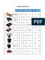 Home Décor Katalog: W D H Harga (RP) Weight Stock Dimension Picture NO Furniture Material