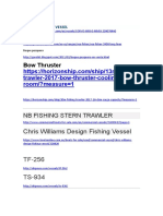 Bow Thruster: Chris Williams Design Fishing Vessel