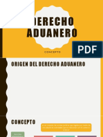 derecho aduanero