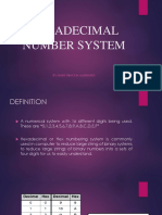 Hexadecimal Number System: By: Mary Grace D. Almirañez