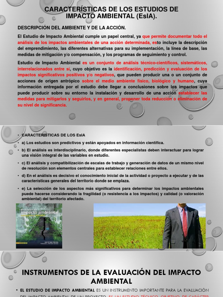 Características del Estudio de Impacto Ambiental | PDF | Evaluación de ...