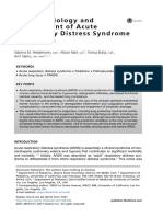 Pathophysiologyand Managementofacute Respiratorydistresssyndrome Inchildren