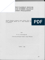 Nasihat-Nasihat C. Snouck Hurgronje Semasa Kepegawaiannya Kepada Pemerintahan Hindia Belanda 1889 - 1936