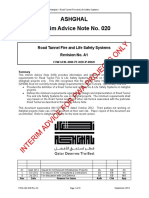 PWA IAN 020 Rev A1 - Road Tunnel Fire and Life Safety Systems