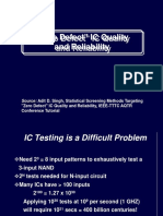 "Zero Defect" IC Quality and Reliability: Source: Adit D. Singh, Statistical Screening Methods Targeting