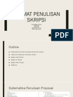 Format Penulisan Skripsi