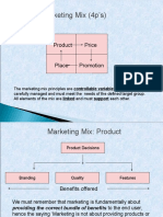 Marketing Mix (4p's) : Product Price